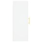 vidaXL Armario de pared madera de ingeniería blanco 34,5x34x90 cm vidaXL Armario de pared madera de ingeniería blanco 34,5x34x90 cm