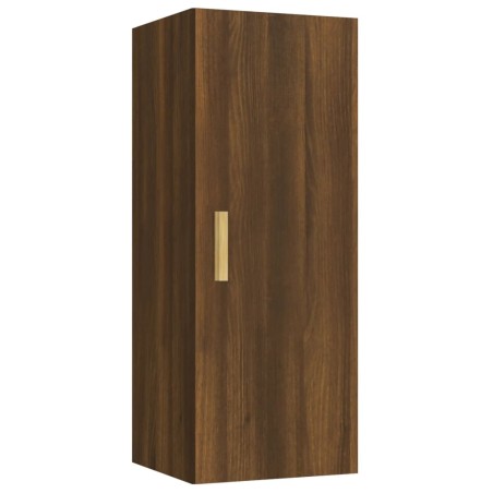 vidaXL Armario de pared madera contrachapada roble marrón 34,5x34x90cm