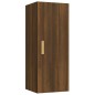 vidaXL Armario de pared madera contrachapada roble marrón 34,5x34x90cm vidaXL Armario de pared madera contrachapada roble marrón 34,5x34x90cm