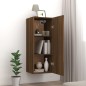 vidaXL Armario de pared madera contrachapada roble marrón 34,5x34x90cm vidaXL Armario de pared madera contrachapada roble marrón 34,5x34x90cm