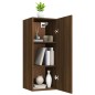 vidaXL Armario de pared madera contrachapada roble marrón 34,5x34x90cm vidaXL Armario de pared madera contrachapada roble marrón 34,5x34x90cm