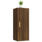 vidaXL Armario de pared madera contrachapada roble marrón 34,5x34x90cm vidaXL Armario de pared madera contrachapada roble marrón 34,5x34x90cm