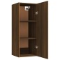 vidaXL Armario de pared madera contrachapada roble marrón 34,5x34x90cm vidaXL Armario de pared madera contrachapada roble marrón 34,5x34x90cm