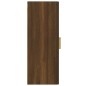 vidaXL Armario de pared madera contrachapada roble marrón 34,5x34x90cm vidaXL Armario de pared madera contrachapada roble marrón 34,5x34x90cm