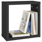 vidaXL Estante cubo pared 4 uds negro 30x15x30 cm vidaXL Estante cubo pared 4 uds negro 30x15x30 cm