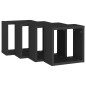 vidaXL Estante cubo pared 4 uds negro 30x15x30 cm vidaXL Estante cubo pared 4 uds negro 30x15x30 cm