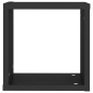 vidaXL Estante cubo pared 4 uds negro 30x15x30 cm vidaXL Estante cubo pared 4 uds negro 30x15x30 cm
