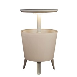 Keter Mesa nevera bar iluminada blanca 232924