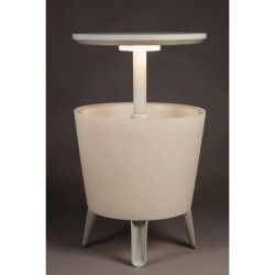 Keter Mesa nevera bar iluminada blanca 232924