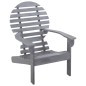 vidaXL Silla Adirondack de madera maciza de acacia gris vidaXL Silla Adirondack de madera maciza de acacia gris