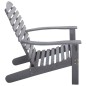 vidaXL Silla Adirondack de madera maciza de acacia gris vidaXL Silla Adirondack de madera maciza de acacia gris