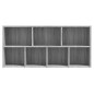 vidaXL Estantería color gris Sonoma 50x25x106 cm vidaXL Estantería color gris Sonoma 50x25x106 cm