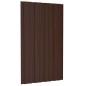 vidaXL Panel para tejado acero galvanizado marrón 36 unidades 80x45 cm vidaXL Panel para tejado acero galvanizado marrón 36 unidades 80x45 cm