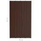 vidaXL Panel para tejado acero galvanizado marrón 36 unidades 80x45 cm vidaXL Panel para tejado acero galvanizado marrón 36 unidades 80x45 cm