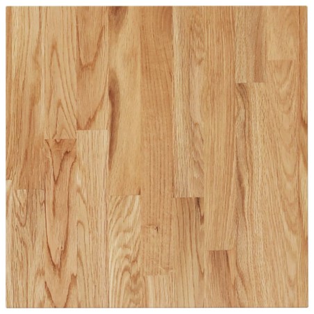 vidaXL Tablero de mesa cuadrado madera roble marrón claro 60x60x1,5 cm