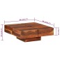 vidaXL Mesa de centro de madera maciza de acacia 80x80x30 cm vidaXL Mesa de centro de madera maciza de acacia 80x80x30 cm