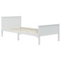vidaXL Estructura de cama madera maciza de pino blanco 90x200 cm vidaXL Estructura de cama madera maciza de pino blanco 90x200 cm