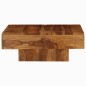vidaXL Mesa de centro de madera maciza de acacia 80x80x30 cm vidaXL Mesa de centro de madera maciza de acacia 80x80x30 cm