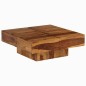 vidaXL Mesa de centro de madera maciza de acacia 80x80x30 cm vidaXL Mesa de centro de madera maciza de acacia 80x80x30 cm