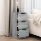 vidaXL Aparador de madera contrachapada gris Sonoma 30x30x70 cm