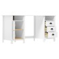 vidaXL Escritorio Hill Range madera de pino blanco 150x50x74 cm vidaXL Escritorio Hill Range madera de pino blanco 150x50x74 cm