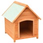 vidaXL Caseta para perros madera maciza pino y abeto 72x85x82 cm