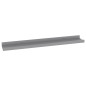 vidaXL Estantes de pared 4 unidades gris 60x9x3 cm vidaXL Estantes de pared 4 unidades gris 60x9x3 cm