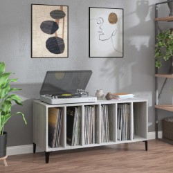 vidaXL Mueble para discos madera contrachapada gris Sonoma 100x38x48cm