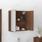 vidaXL Armario de baño con espejo color roble marrón 64x20x67 cm vidaXL Armario de baño con espejo color roble marrón 64x20x67 cm
