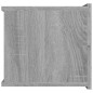 vidaXL Mesita de noche madera contrachapada gris Sonoma 40x30x30 cm