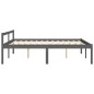 vidaXL Cama para personas mayores madera maciza pino gris 160x200 cm vidaXL Cama para personas mayores madera maciza pino gris 160x200 cm