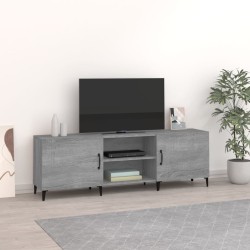 vidaXL Mueble para TV madera de ingeniería gris Sonoma 150x30x50 cm