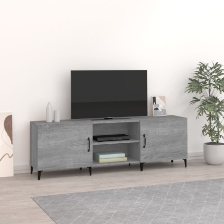 vidaXL Mueble para TV madera de ingeniería gris Sonoma 150x30x50 cm