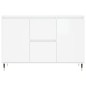 vidaXL Aparador de madera de ingeniería blanco brillante 104x35x70 cm vidaXL Aparador de madera de ingeniería blanco brillante 104x35x70 cm