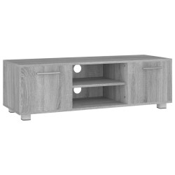 vidaXL Mueble de TV madera contrachapada gris Sonoma 110x40x35 cm