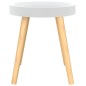 vidaXL Mesa auxiliar madera contrachapada y pino blanco 38x38x40 cm vidaXL Mesa auxiliar madera contrachapada y pino blanco 38x38x40 cm