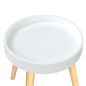 vidaXL Mesa auxiliar madera contrachapada y pino blanco 38x38x40 cm vidaXL Mesa auxiliar madera contrachapada y pino blanco 38x38x40 cm