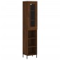 vidaXL Aparador alto madera contrachapada roble marrón 34,5x34x180 cm vidaXL Aparador alto madera contrachapada roble marrón 34,5x34x180 cm