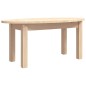 vidaXL Mesa de centro de madera maciza de pino 80x40x35 cm vidaXL Mesa de centro de madera maciza de pino 80x40x35 cm