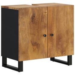 vidaXL Mueble de lavabo madera mango y madera ingeniería 62x33x58 cm
