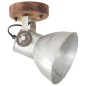 vidaXL Lámparas de pared/techo industrial 2 uds plateada 20x25 cm E27 vidaXL Lámparas de pared/techo industrial 2 uds plateada 20x25 cm E27