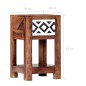 vidaXL Mesita de noche de madera maciza de sheesham 30x30x50 cm vidaXL Mesita de noche de madera maciza de sheesham 30x30x50 cm