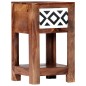 vidaXL Mesita de noche de madera maciza de sheesham 30x30x50 cm vidaXL Mesita de noche de madera maciza de sheesham 30x30x50 cm
