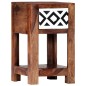 vidaXL Mesita de noche de madera maciza de sheesham 30x30x50 cm vidaXL Mesita de noche de madera maciza de sheesham 30x30x50 cm