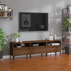 vidaXL Mueble de TV madera contrachapada roble marrón 150x30x44,5 cm