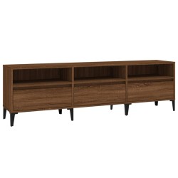 vidaXL Mueble de TV madera contrachapada roble marrón 150x30x44,5 cm