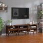 vidaXL Mueble de TV madera contrachapada roble marrón 150x30x44,5 cm