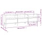 vidaXL Mueble de TV madera contrachapada roble marrón 150x30x44,5 cm