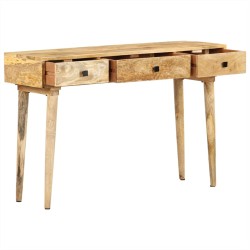 vidaXL Mesa consola de madera maciza de mango 115x35x76 cm