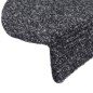 vidaXL Alfombrillas de escaleras autoadhesivas 10 uds gris 65x21x4 cm vidaXL Alfombrillas de escaleras autoadhesivas 10 uds gris 65x21x4 cm